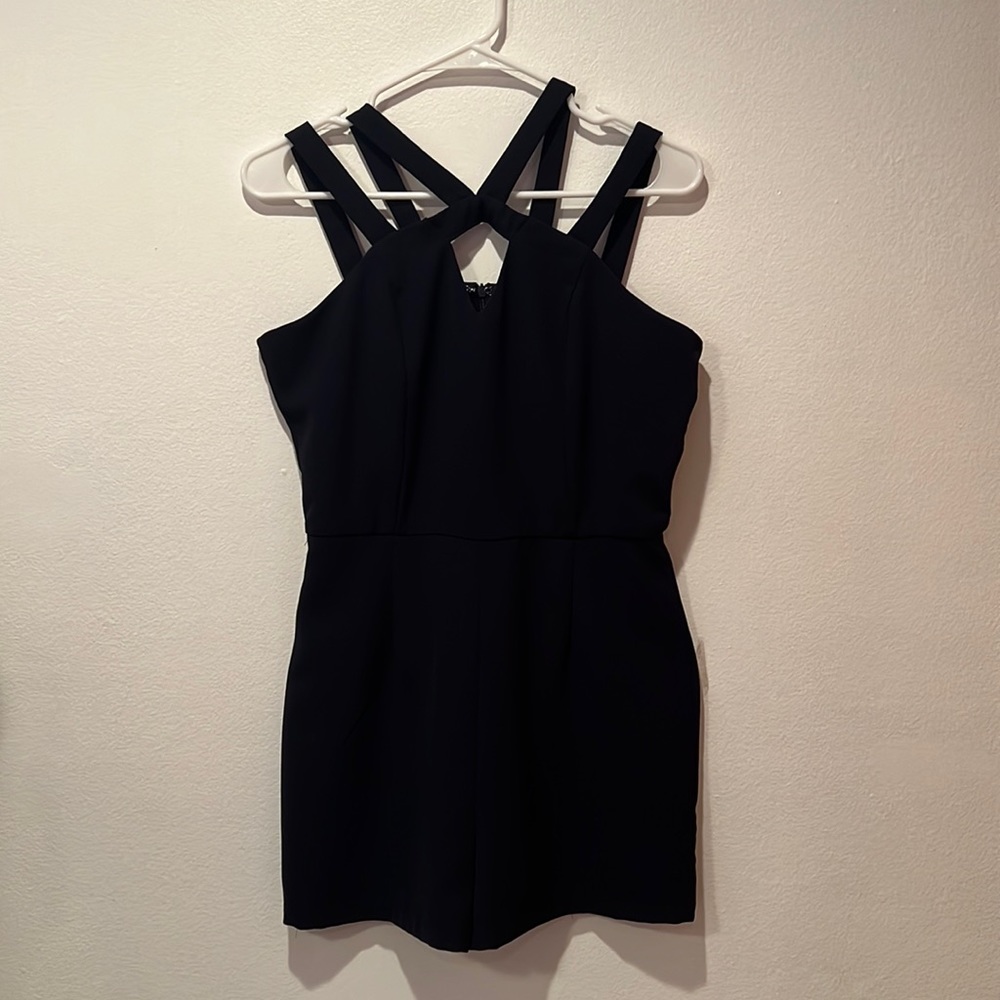 She + Sky Navy Romper